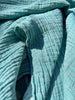 Tissu en mousseline extra froissé et doux par cour - Tissu en mousseline biologique - Mousseline de coton pour bébé - Tissu de gaze 2 couches au mètre, 150 CM DE LARGEUR. Couverture nouveau-né.