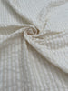 Beige Striped- Black Striped- Brown Striped Neutral Organic Cotton Fabric.