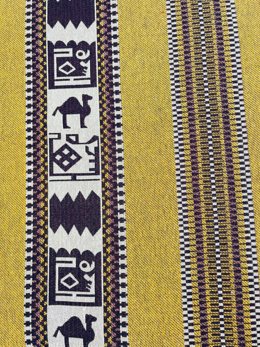 Ağır Ağırlık Kalın Jakarlı Pamuklu Kumaş Metre 400/m2 - Döşemelik Geleneksel Anadolu Etnik Desenli - Döşemelik Kumaşlar. %70 Pamuk %30 Polyester - 140 cm Genişlik. Halı Dokuma Mavi, Kırmızı, Sarı, Siyah Çok Renkli Seçenekler