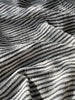 Beige Striped- Black Striped- Brown Striped Neutral Organic Cotton Fabric.