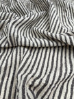 Beige Striped- Black Striped- Brown Striped Neutral Organic Cotton Fabric.
