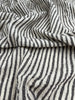 Beige Striped- Black Striped- Brown Striped Neutral Organic Cotton Fabric.