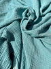 Tissu en mousseline extra froissé et doux par cour - Tissu en mousseline biologique - Mousseline de coton pour bébé - Tissu de gaze 2 couches au mètre, 150 CM DE LARGEUR. Couverture nouveau-né.