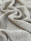Keten Yarı Şeffaf Açık Dokuma Muslin Kumaş. - Organik Muslin Kumaş - Bebek Pamuklu Muslin - Metre ile 2 Katlı Tül Kumaş, 150 CM GENİŞLİK. Yenidoğan Battaniyesi.