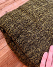 Green Linen Fabric By The Yard Textured Handloom Semi-Sheer Natural Fabrics.