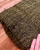 Green Linen Fabric By The Yard Textured Handloom Semi-Sheer Natural Fabrics.