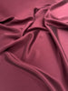 Burgundy Red  / Wine Red Stoned Silk Satin.