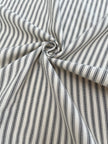 Ağır Ağırlık Yumuşatılmış Pamuklu Kumaş Metre 280/m2 - Döşemelik Çizgili Fransız Stili - Doğal Döşemelik Kumaşlar. %100 Pamuk - 150 cm Genişlik