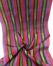 Purple Red Ikat Striped Silk Home Textile Interior Fabrics.