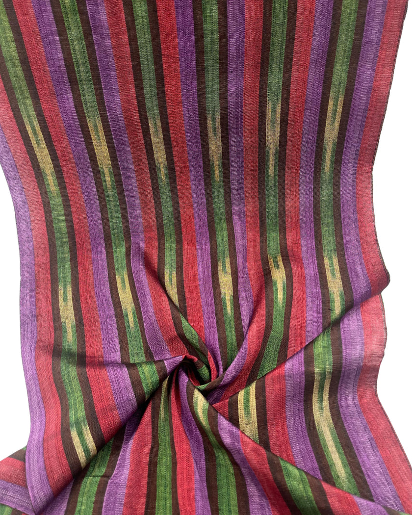 Osmanlı Başlık İçin Mor Kırmızı İkat Çizgili Lüks İpek Döşeme, Ev Tekstili İç Mekan Kumaşları: Yastık Kılıfları, Kimono Esintili Tasarımlar, İpek Şantung, El Dokuma Kumaşlar