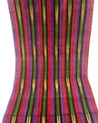 Purple Red Ikat Striped Silk Home Textile Interior Fabrics.