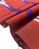 Purple Red Ikat Striped Silk Home Textile Interior Fabrics.