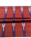 Purple Red Ikat Striped Silk Home Textile Interior Fabrics.