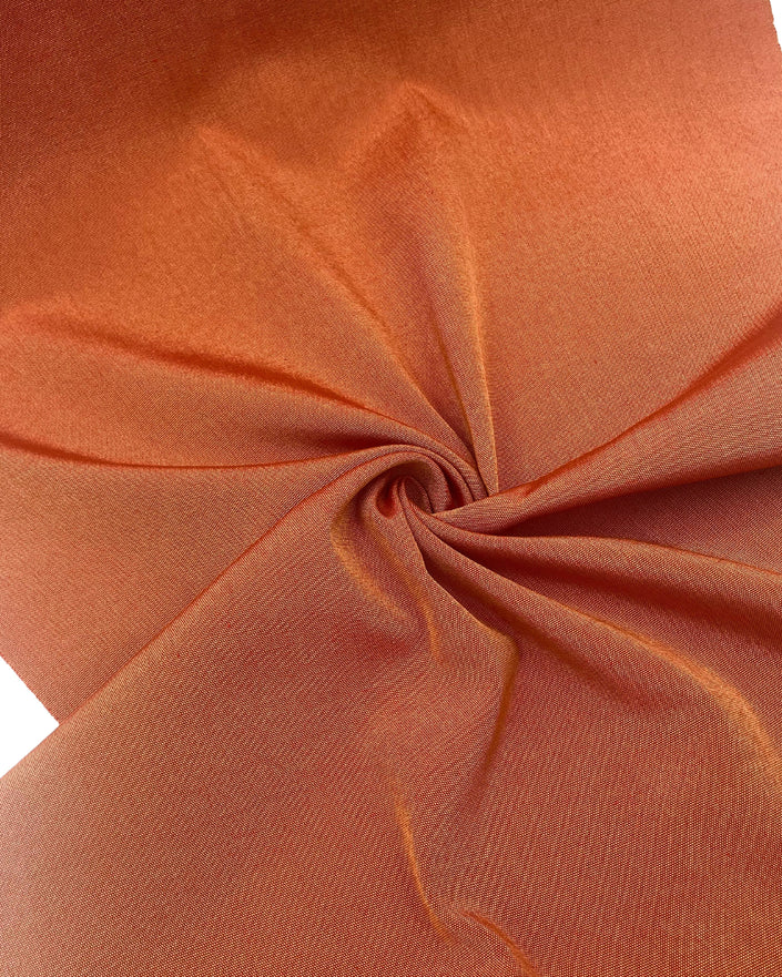 Orange Luxurious Silk Moire Home Textile Interior Fabrics.