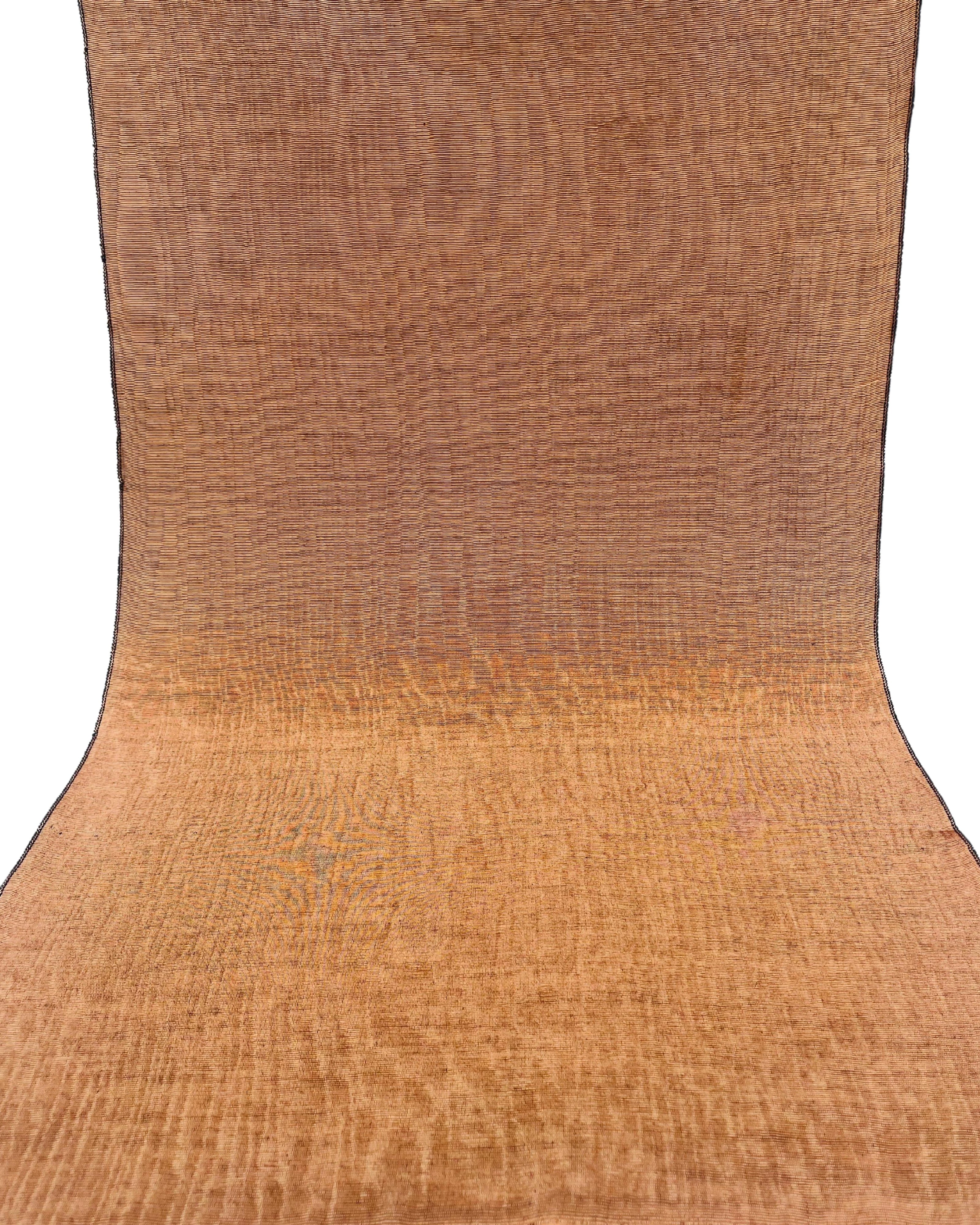 Brown Silk Moire Home Textile Interior Fabrics, Watermark Patterns.