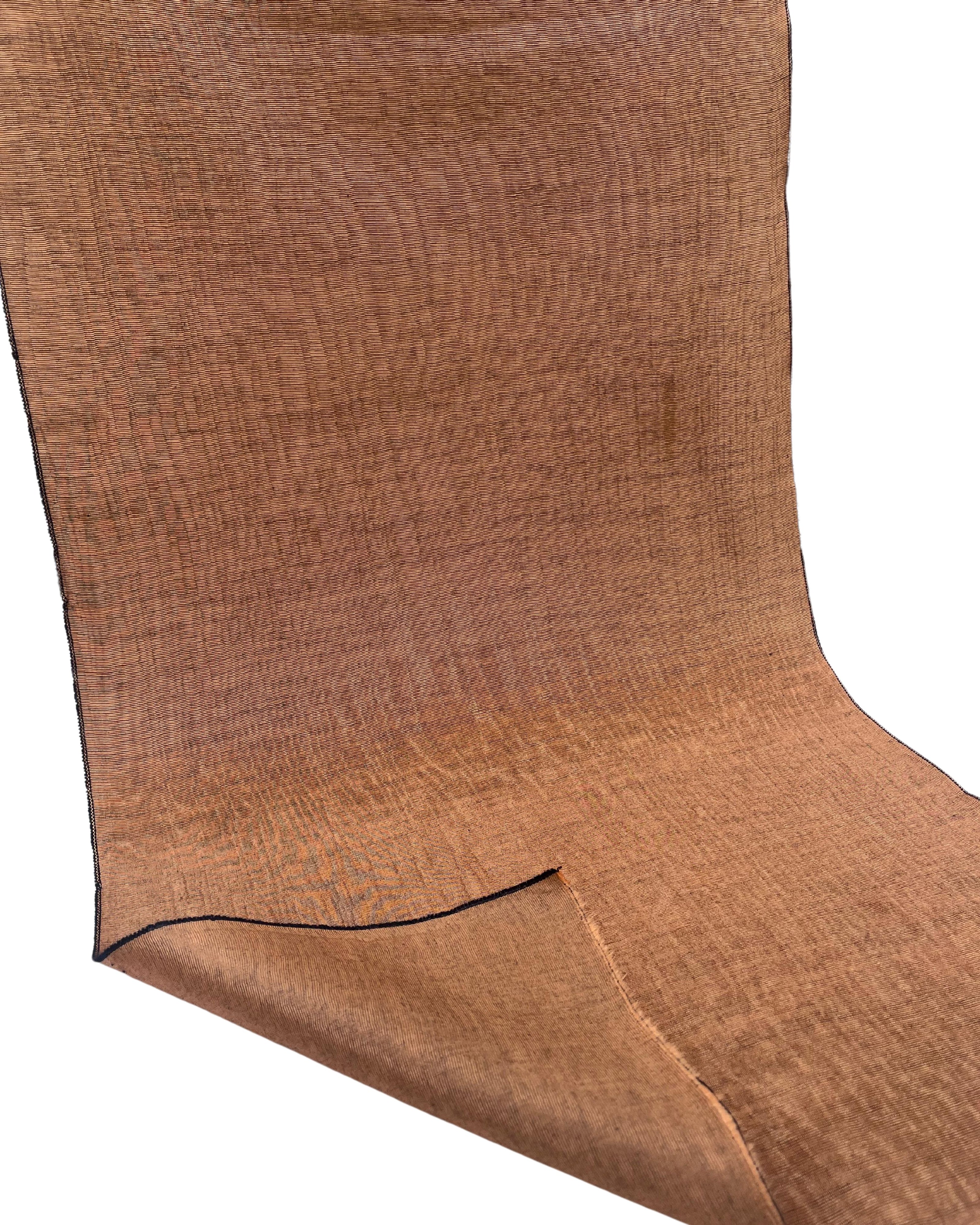 Brown Silk Moire Home Textile Interior Fabrics, Watermark Patterns.