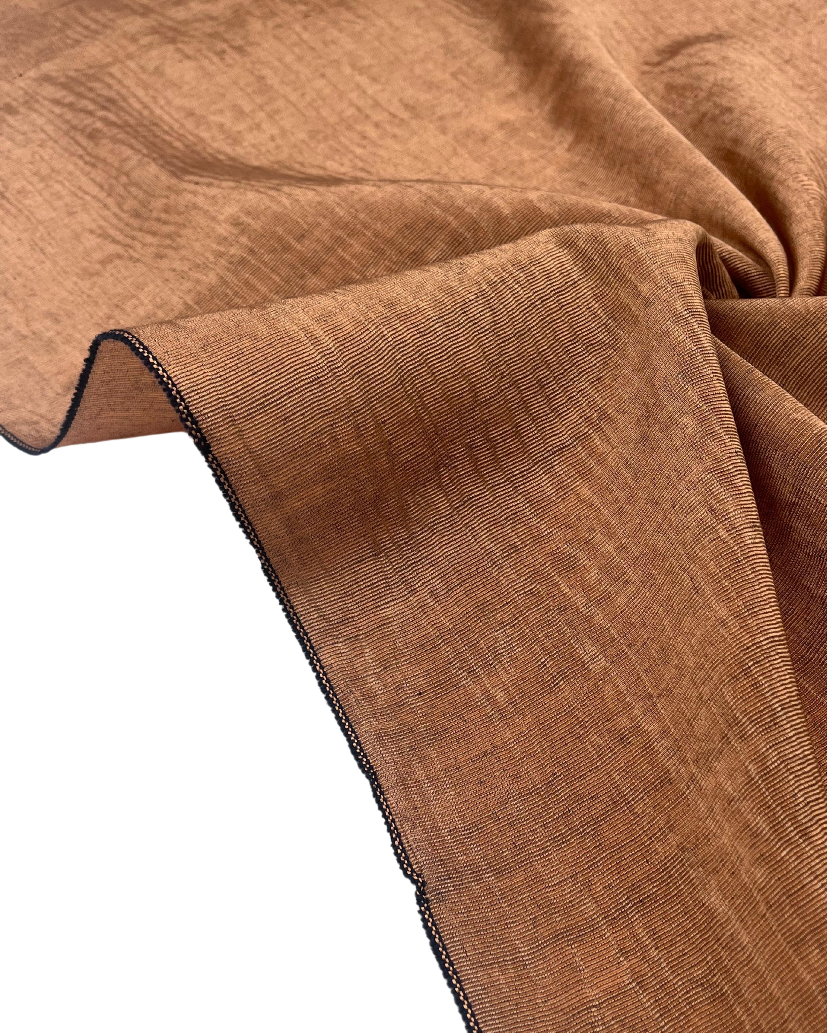 Brown Silk Moire Home Textile Interior Fabrics, Watermark Patterns.