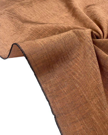 Brown Silk Moire Home Textile Interior Fabrics, Watermark Patterns.