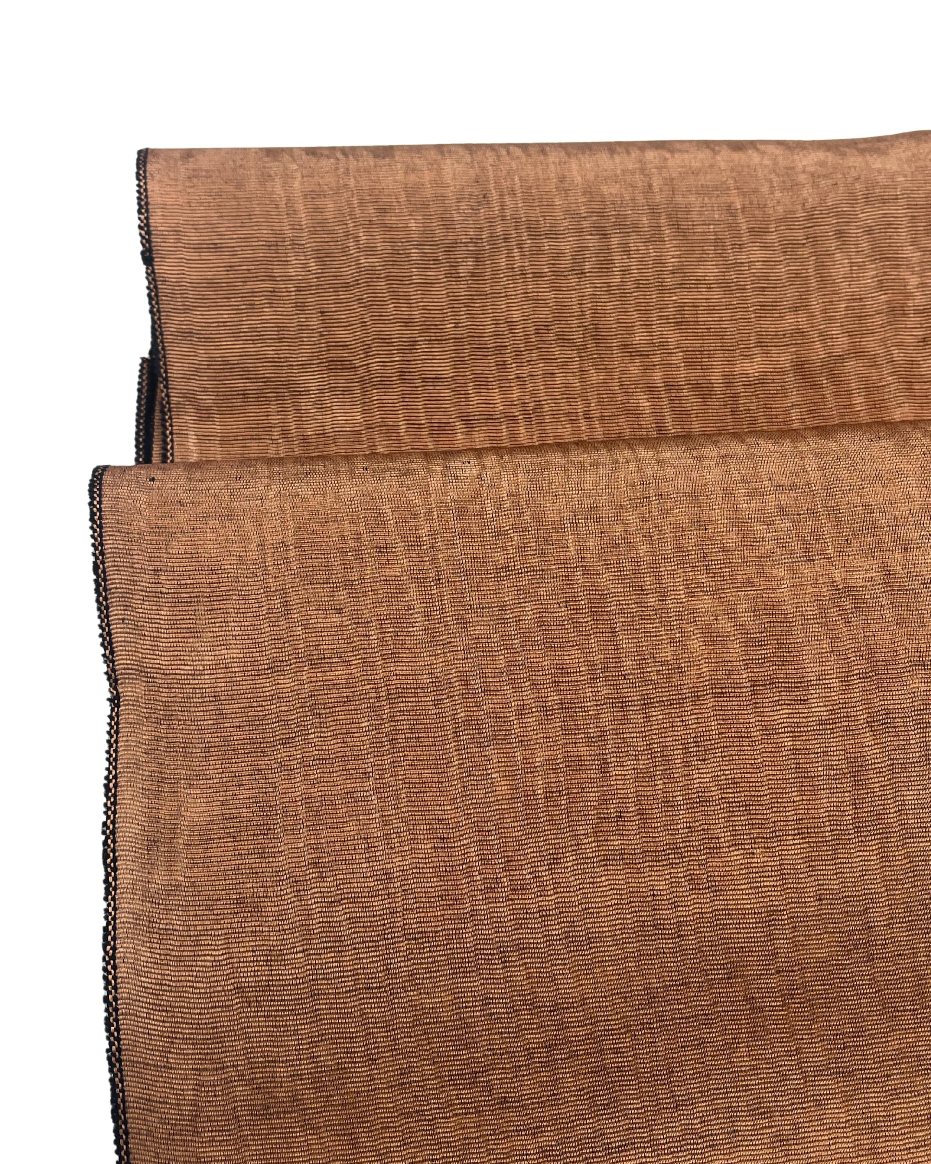Brown Silk Moire Home Textile Interior Fabrics, Watermark Patterns.