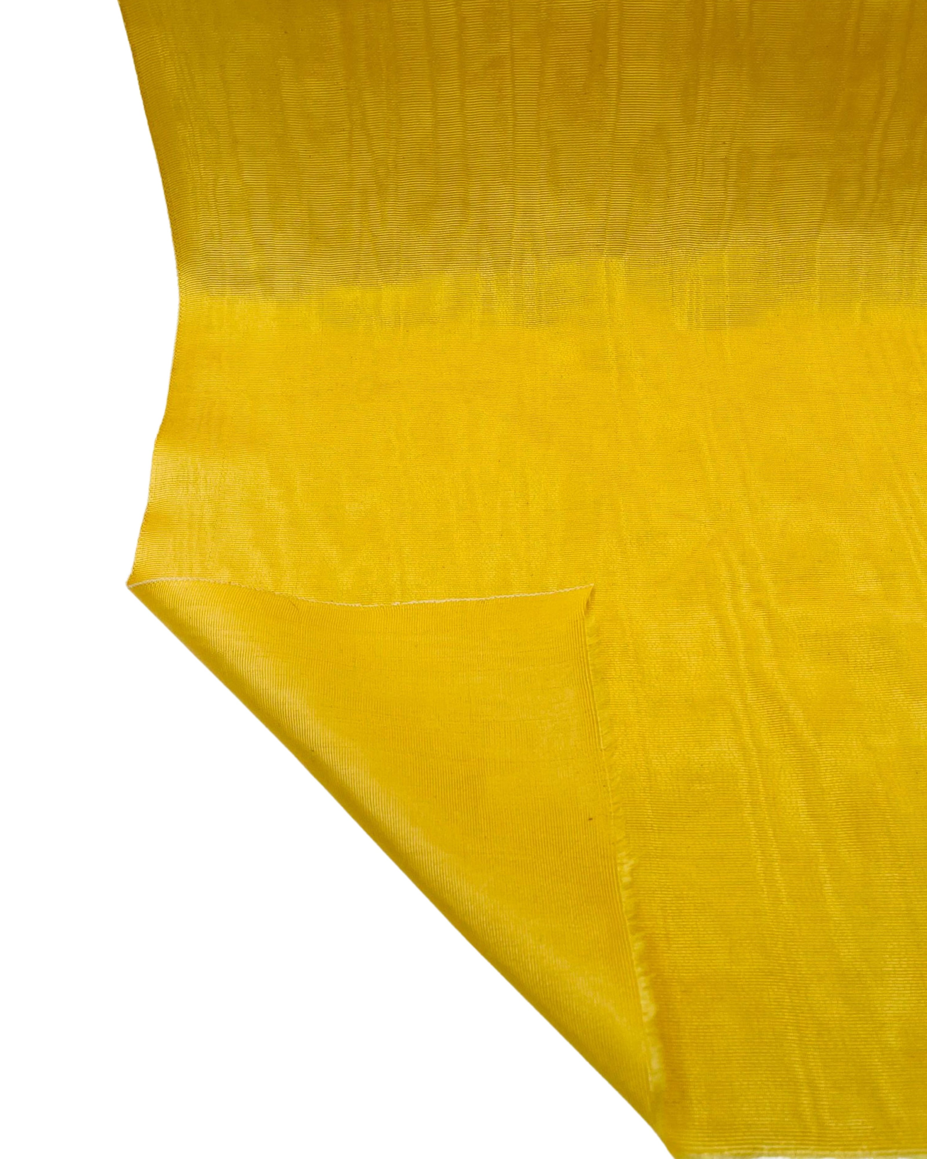 Yellow Silk Home Textile Interior Fabrics Watermark Patterns.