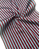 Blue Burgundy Striped Silk Home Textile Interior Fabric Moire.