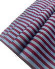 Blue Burgundy Striped Silk Home Textile Interior Fabric Moire.