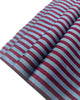 Blue Burgundy Striped Silk Home Textile Interior Fabric Moire.
