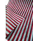 Blue Burgundy Striped Silk Home Textile Interior Fabric Moire.