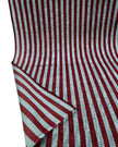 Blue Burgundy Striped Silk Home Textile Interior Fabric Moire.