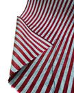 Blue Burgundy Striped Silk Home Textile Interior Fabric Moire.