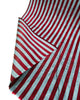 Blue Burgundy Striped Silk Home Textile Interior Fabric Moire.