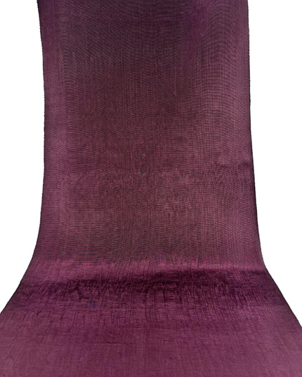 Damson Colour Silk Moire Home Textile Interior Fabrics, Watermark Pattern.