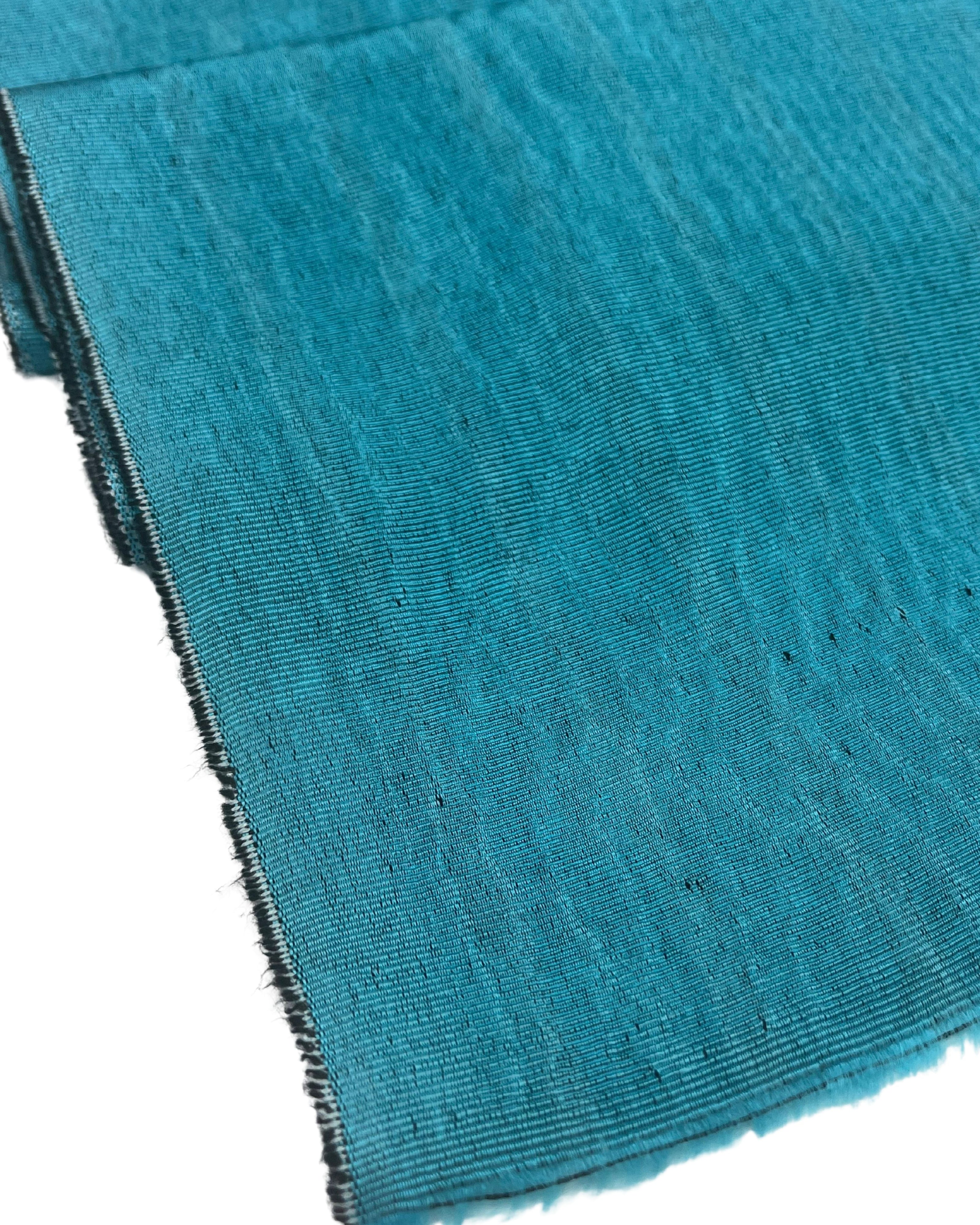 Blue Silk Home Textile Interior Fabrics Watermark Patterns.