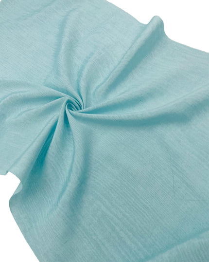 Light Blue Silk Fabric, Moire Silk Fabric, Silk By The Yard. Watermark Pattern.