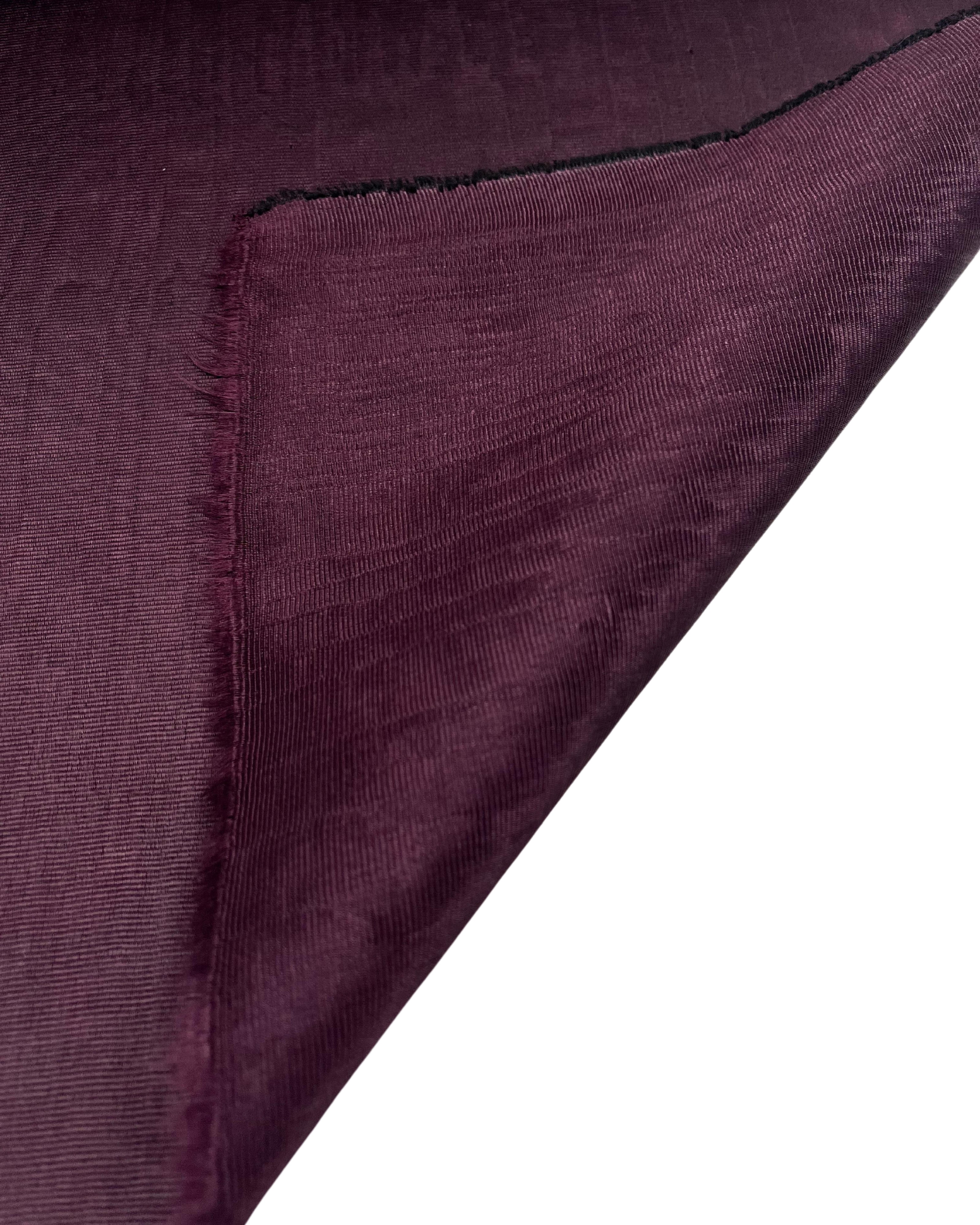 Damson Colour Silk Moire Home Textile Interior Fabrics, Watermark Pattern.