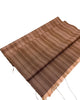 Brown Beige Striped Silk Home Textile Interior Fabrics Watermark Patterns.