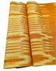 Ikat Yellow Striped Silk Home Textile Interior Fabrics Moire, Watermark Pattern.