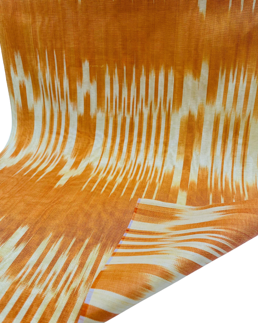 Sarı İkat Çizgili Lüks İpek Döşeme Osmanlı Başlık, Ev Tekstili İç Mekan Kumaşları: Yastık Kılıfları, Kimono Esintili Tasarımlar, Filigran Desenleri.