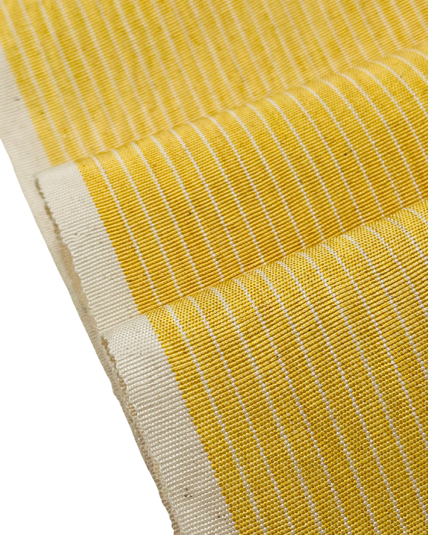 Pin Sarı Çizgili Lüks İpek Döşeme Osmanlı Başlık, Ev Tekstili İç Mekan Kumaşları: Yastık Kılıfları, Kimono Esintili Tasarımlar, İpek Şantung.