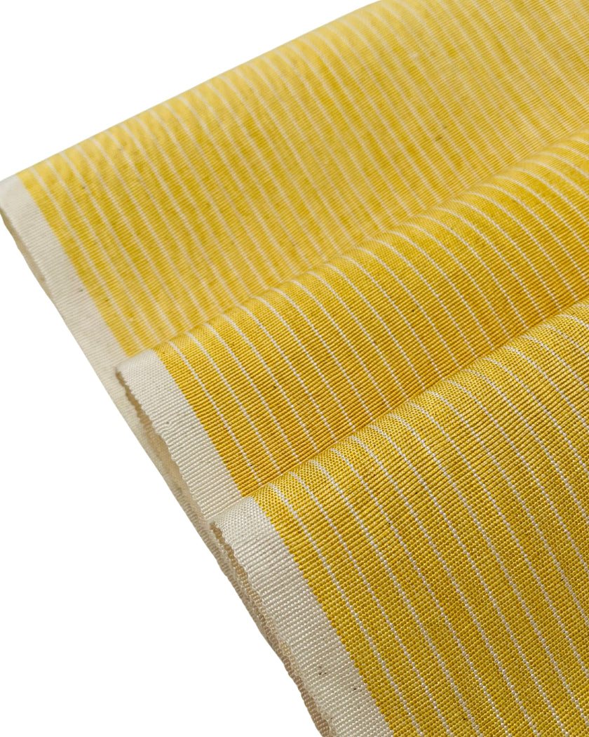 Pin Sarı Çizgili Lüks İpek Döşeme Osmanlı Başlık, Ev Tekstili İç Mekan Kumaşları: Yastık Kılıfları, Kimono Esintili Tasarımlar, İpek Şantung.