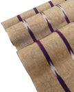 Ikat Purple Striped Silk Upholstery Home Textile Interior Fabrics Moire.