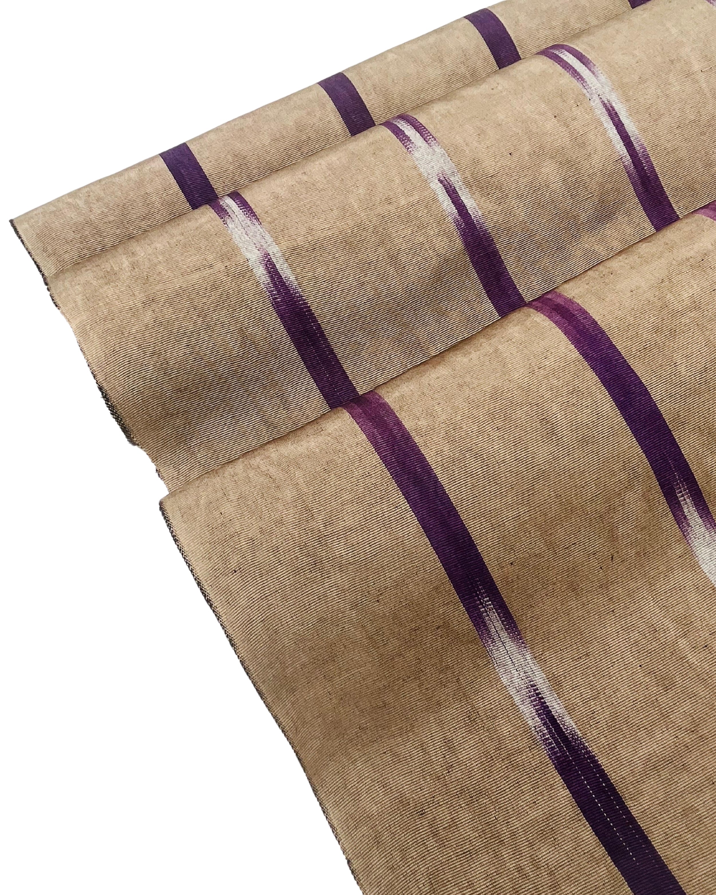 Ikat Purple Striped Silk Upholstery Home Textile Interior Fabrics Moire.