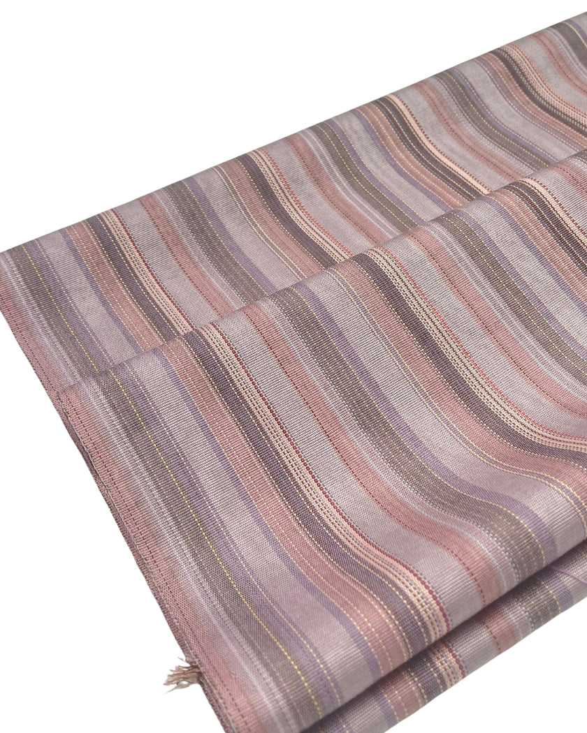 Osmanlı Başlık İçin Pembe Çizgili Lüks İpek Döşeme, Ev Tekstili İç Mekan Kumaşları: Yastık Kılıfları, Kimono Esintili Tasarımlar, İpek Şantung Saten İpek.