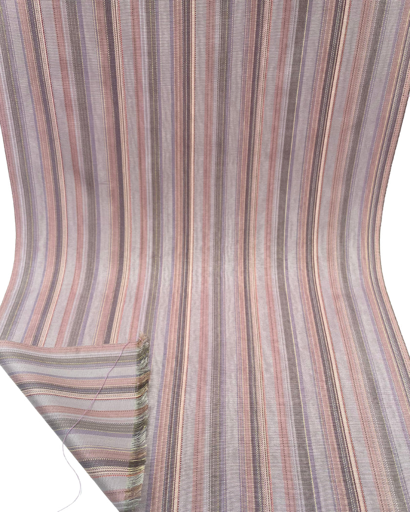 Osmanlı Başlık İçin Pembe Çizgili Lüks İpek Döşeme, Ev Tekstili İç Mekan Kumaşları: Yastık Kılıfları, Kimono Esintili Tasarımlar, İpek Şantung Saten İpek.