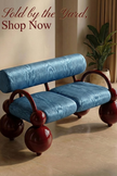 Tapisserie d'ameublement luxueuse en soie bleue pour tête de lit ottomane, tissus d'intérieur pour textiles de maison : housses d'oreiller, motifs inspirés du kimono, motifs en filigrane.