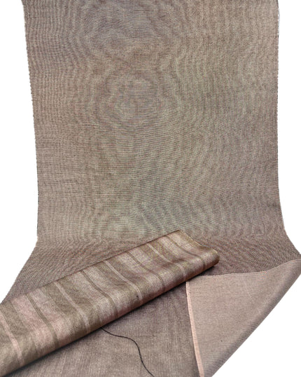 Light Brown Silk Moire Home Textile Interior Fabrics Watermark Pattern.