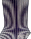 Navy Silver Stripes Silk Moire Home Textile Interior Fabrics Watermark Pattern.
