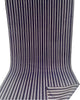 Navy Silver Stripes Silk Moire Home Textile Interior Fabrics Watermark Pattern.