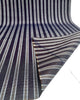 Navy Silver Stripes Silk Moire Home Textile Interior Fabrics Watermark Pattern.
