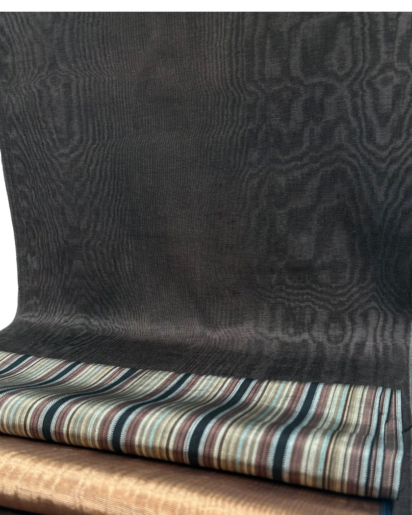 Osmanlı Başlık İçin Kahverengi Lüks İpek Döşeme, Ev Tekstili İç Mekan Kumaşları: Yastık Kılıfları, Kimono Esintili Tasarımlar, Filigran Desenleri.